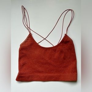 Urban Outfitters Out From Under burnt orange Sparkly Tank